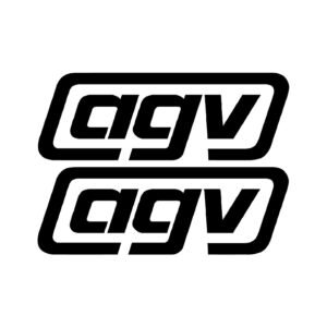AGV Framed Logo Stickers (2-Pack) – Slanted Panel Cut Vinyl