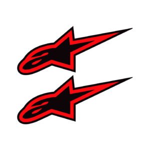 Alpinestars Boot Logo Stickers – Racing Decals (2-Pack)