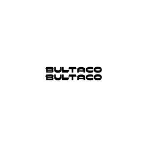 Bultaco Name Stickers (2-Pack) – Single-Colour Racing Lettering