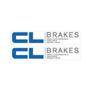 CL Brakes Racing Stickers Decals (2-Pack) - Motorcycle Track Build Style