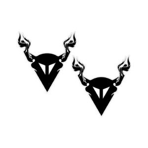 Dainese Style 2 Stickers Decals (2-Pack) - Motorcycle Racing Helmet Style