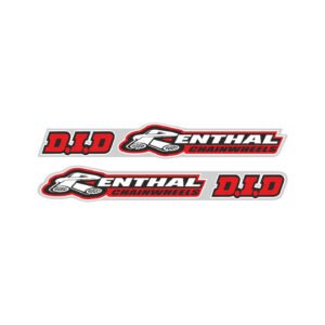 DID Renthal Racing Stickers – Chain & Handlebars MX Sponsor Decals (2-Pack)