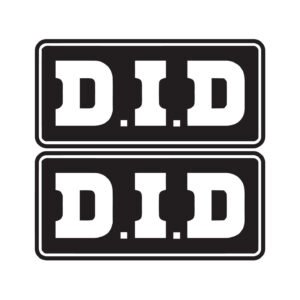 DID Style 2 Stickers Decals (2-Pack) - Racing Motorcycle Panel Style