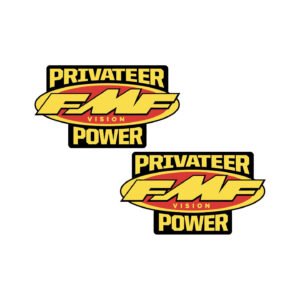 FMF Power Stickers Decals (2-Pack) - Motocross Exhaust & Race Bike Style