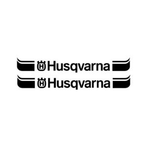 Husqvarna Logo V5 Stickers Decals (2 pcs) motocross helmets and professional race gear