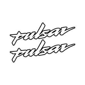 Pulsar Logo Stickers Decals (2 pcs) sport bike fairings and street racing builds