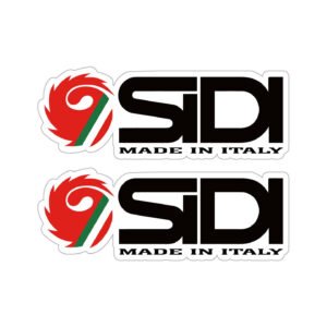 Sidi Racing Stickers Decals (2-Pack) - Motorcycle Racing Gear & Fairing Style