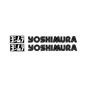Yoshimura Stickers – R-77 RS-9 Alpha Exhaust Motorcycle Racing Decals (2-Pack)