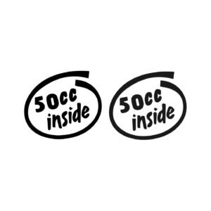50cc Inside Stickers (2-Pack) – Intel-Style Parody Decal