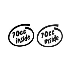 70cc Inside V2 Joke Stickers (2-Pack) – Scooter Big Bore Decal