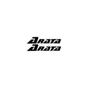 Arata Exhaust Stickers – Titanium Racing Silencer Logo Decals (2-Pack)