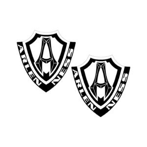 Arlen Ness Stickers – A-Shield Crest Die-Cut Decals (2-Pack)