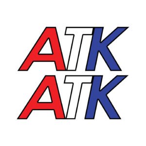 ATK Stickers – Tricolour Enduro Plastics Lettering Decals (2-Pack)