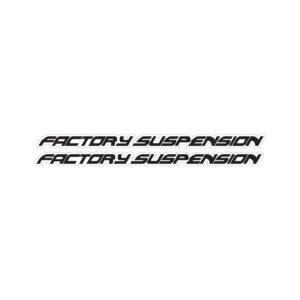 Factory Suspension Lettering Stickers (2-Pack) – Italic Fork Decals