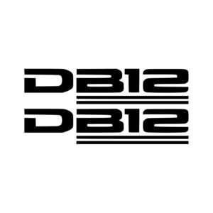 Bimota DB12 Decals (2-Pack) – Wide Model Lettering With Twin Bars
