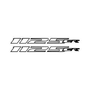 Buell 1125CR Stickers (2-Pack) – Outline Numerals, Overlapping CR
