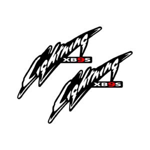 Buell Lightning XB9S Stickers (2-Pack) – Black White Red 9