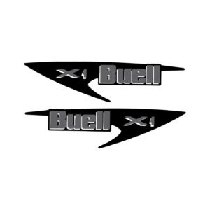 Buell X1 Mirrored Swoosh Logo Stickers – Left and Right Pair