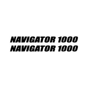Cagiva Navigator 1000 Stickers (2-Pack) – Heavy Italic Lettering