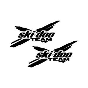 Can-Am Ski-Doo Team Decals (2pc) - Snowmobile Racing Replica Vinyl