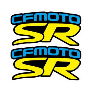 CFMOTO SR Blue Yellow Graphic Pair (2-Piece) Stickers Decals for Sport Motorcycle Fairings