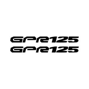 Derbi GPR 125 Style 2 Decals (2pc) - Track Bodywork Logo Vinyl