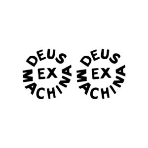 Deus Ex Machina Stickers – Custom Motorcycle Surf Skateboard Lifestyle Decals (2-Pack)
