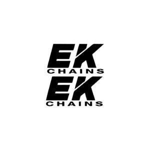 EK Chains Decals Stickers (2-Pack) - Motorcycle Final Drive Brand Decals