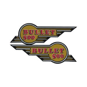 Enfield Bullet 500 Logo Style 2 Pair (2-Piece) Stickers Decals for Classic Fairings