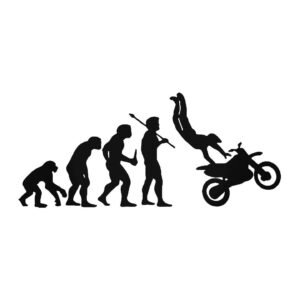Evolution Of Motocross Stickers (2-Pack) - Dirt Bike Racing Vinyl Decals