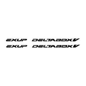 Exup Deltabox V Stickers (2-Pack) - Motorcycle Tech Graphic Vinyl Decals