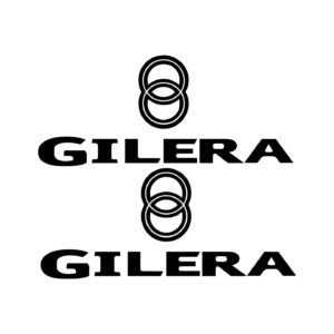Gilera Motorcycle Decals (2pc) - Tank, Fairing & Panel Logo Vinyl