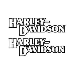 Harley-Davidson Lettering Decals (2pc) - Tank & Side Cover Vinyl