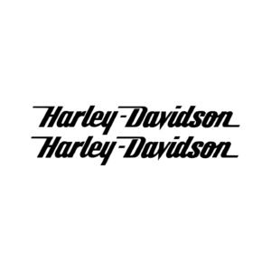 Harley-Davidson Lettering Style 2 Cruiser Stickers – Motorcycle Decals (2-Pack)