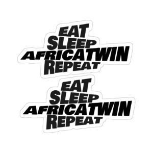 Honda Africa Twin Eat Sleep Repeat Stickers Decals (2-Pack) - Lifestyle Build