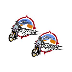 Honda Africa Twin True Adventurer Stickers Decals (2-Pack) - Touring Branding
