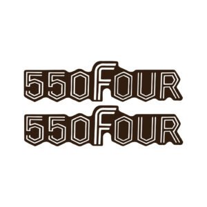 Honda CB550 Four Stickers Decals (2-Pack) - Classic Four-Cylinder Style