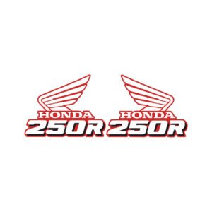 Honda CR250 Wings Style 3 Decals (2pc) - Bold Racing Style Plastic Stickers