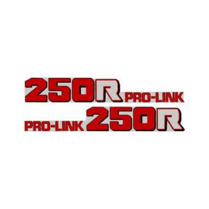 Honda CR250R Pro-Link Style 2 Decals (2pc) - Refined Race Plastic Graphics