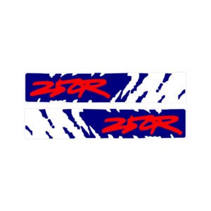 Honda CR250R Stripe Style 2 Decals (2pc) - Bold Plastic Striping Look