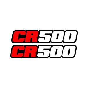 Honda CR500 Style 3 MX Decals (2pc) - Premium MX Plastic Stickers