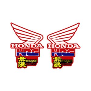 Honda CR500 Wings Style 6 Decals (2pc) - Modern Race Look Off-Road Stickers