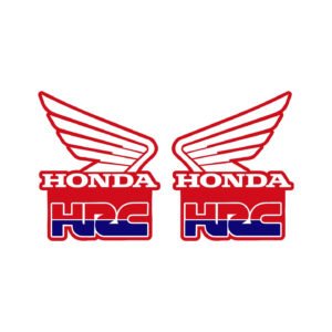 Honda HRC Wings Stickers – Honda Racing Corporation Motorcycle Decals (2-Pack)
