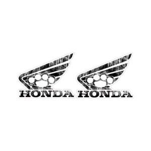 Honda Wings Style 3 Tank Decals (2pc) - Bodywork Graphics Vinyl Stickers