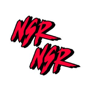 Honda NSR Style 2 Decals (2pc) - Race Replica Bodywork Vinyl Stickers