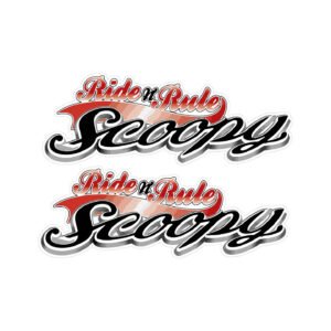 Honda Scoopy Scooter Decals (2pc) - Commuter Body Panel Side Stickers