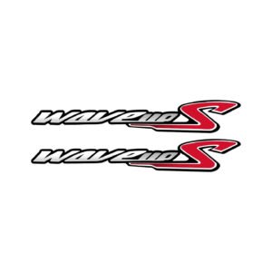 Honda Wave Stickers Style 3 – Wave 110 Wave 125 Underbone Motorcycle Decals (2-Pack)