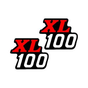 Honda XL100 Enduro Stickers – Classic Off-Road Tank & Side Panel Decals (2-Pack)
