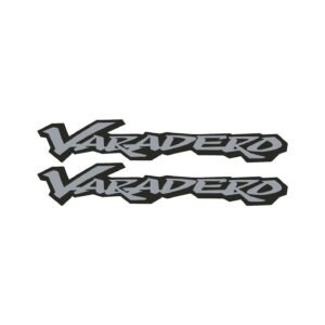 Honda XL1000 Varadero Grey Decals (2pc) - Touring Fairing Vinyl Stickers