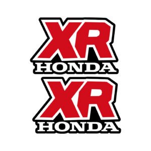 Honda XR Style 6 Enduro Decals (2pc) - Classic Honda Offroad Stickers